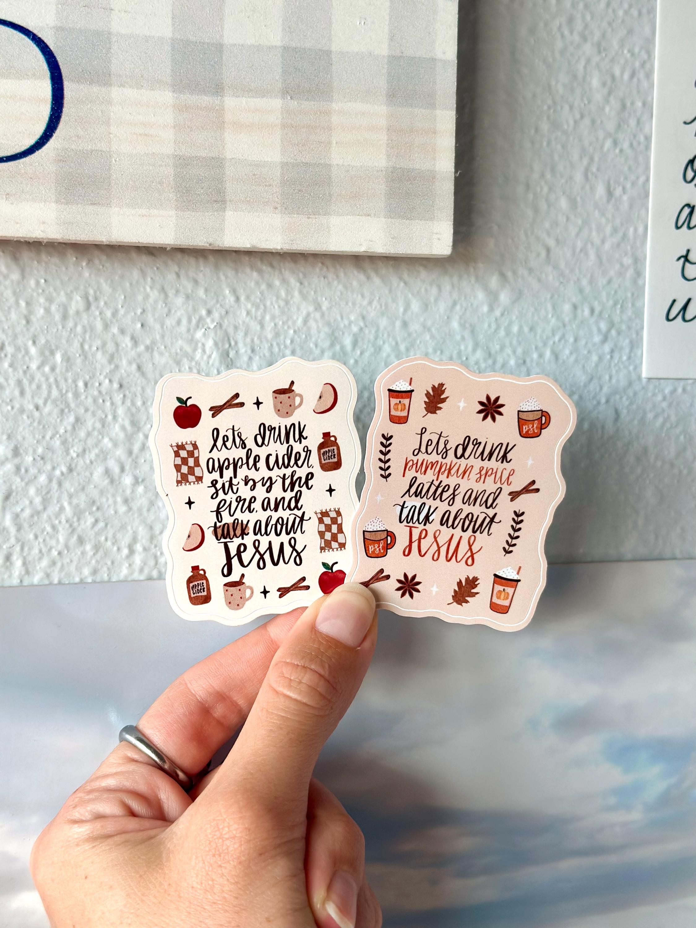 Talk About Jesus Fall Sticker Set