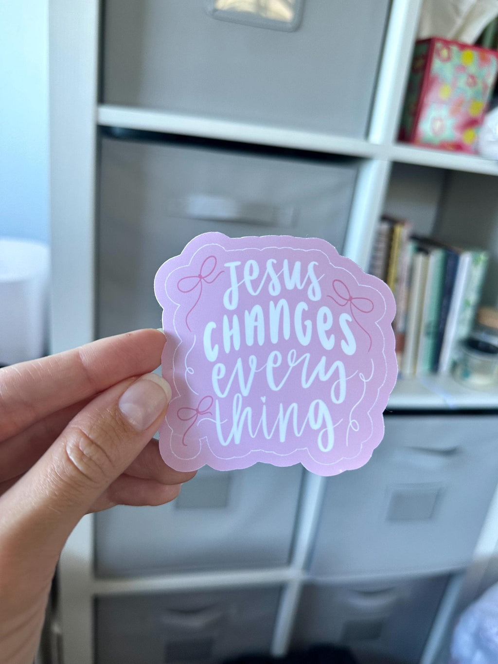 Jesus Changes Everything Glossy Sticker