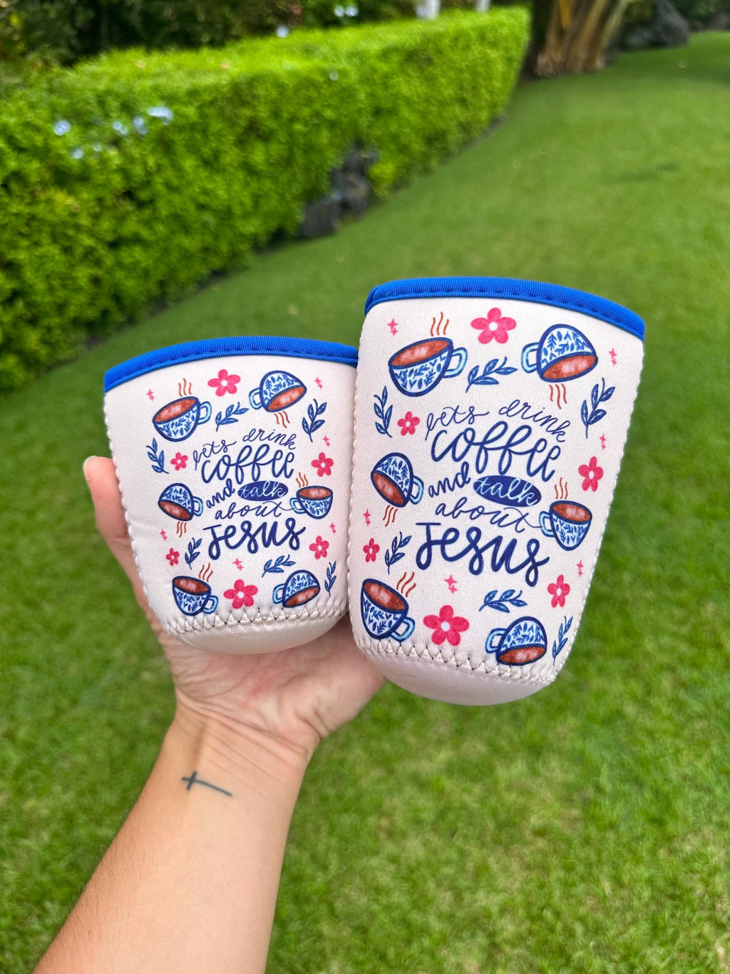 Let's Drink Coffee and Talk About Jesus Drink Sleeve