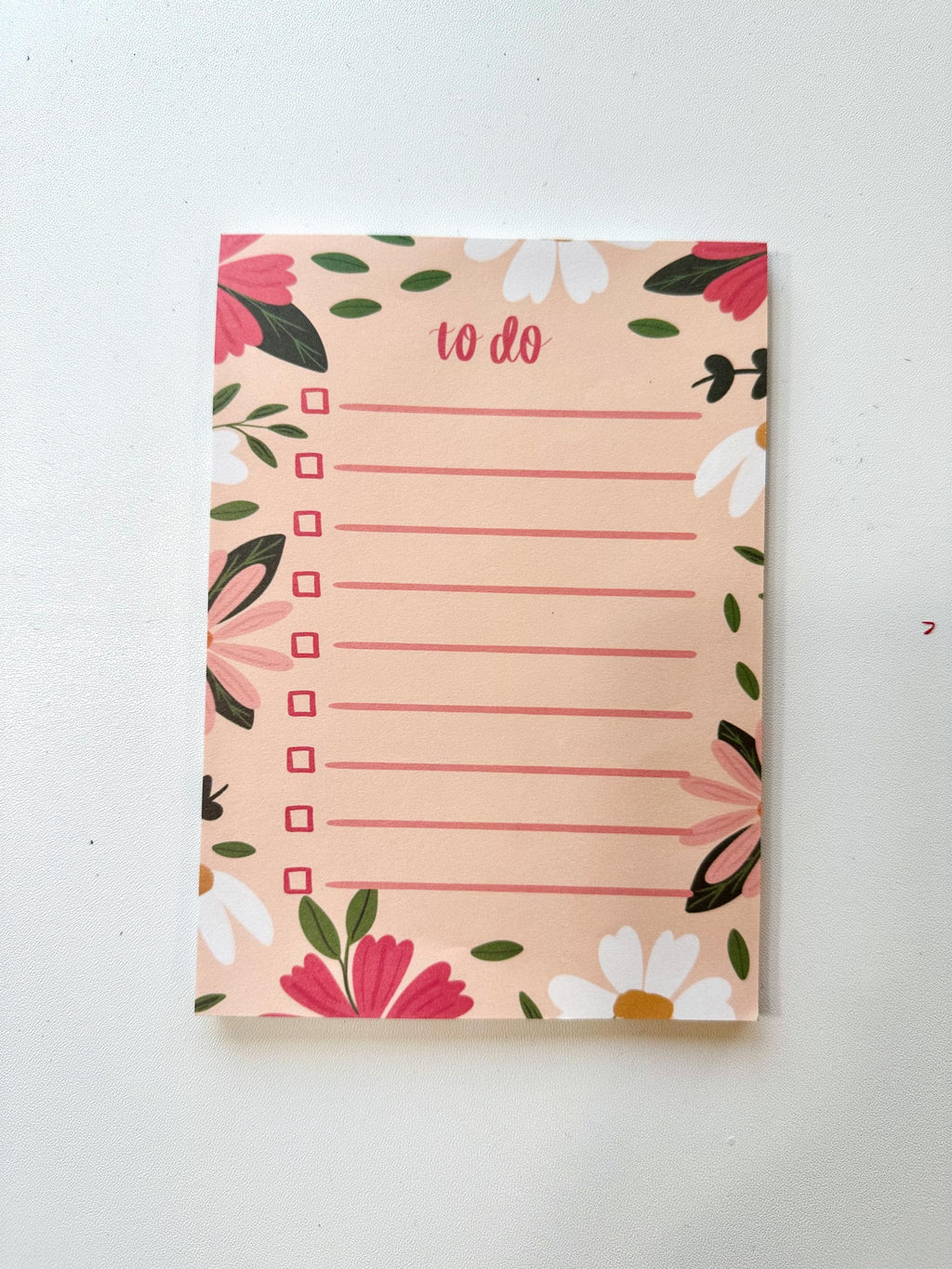 To Do Floral Notepad