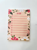 To Do Floral Notepad