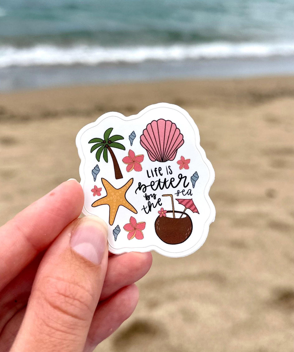 Beach Lover Glossy Sticker