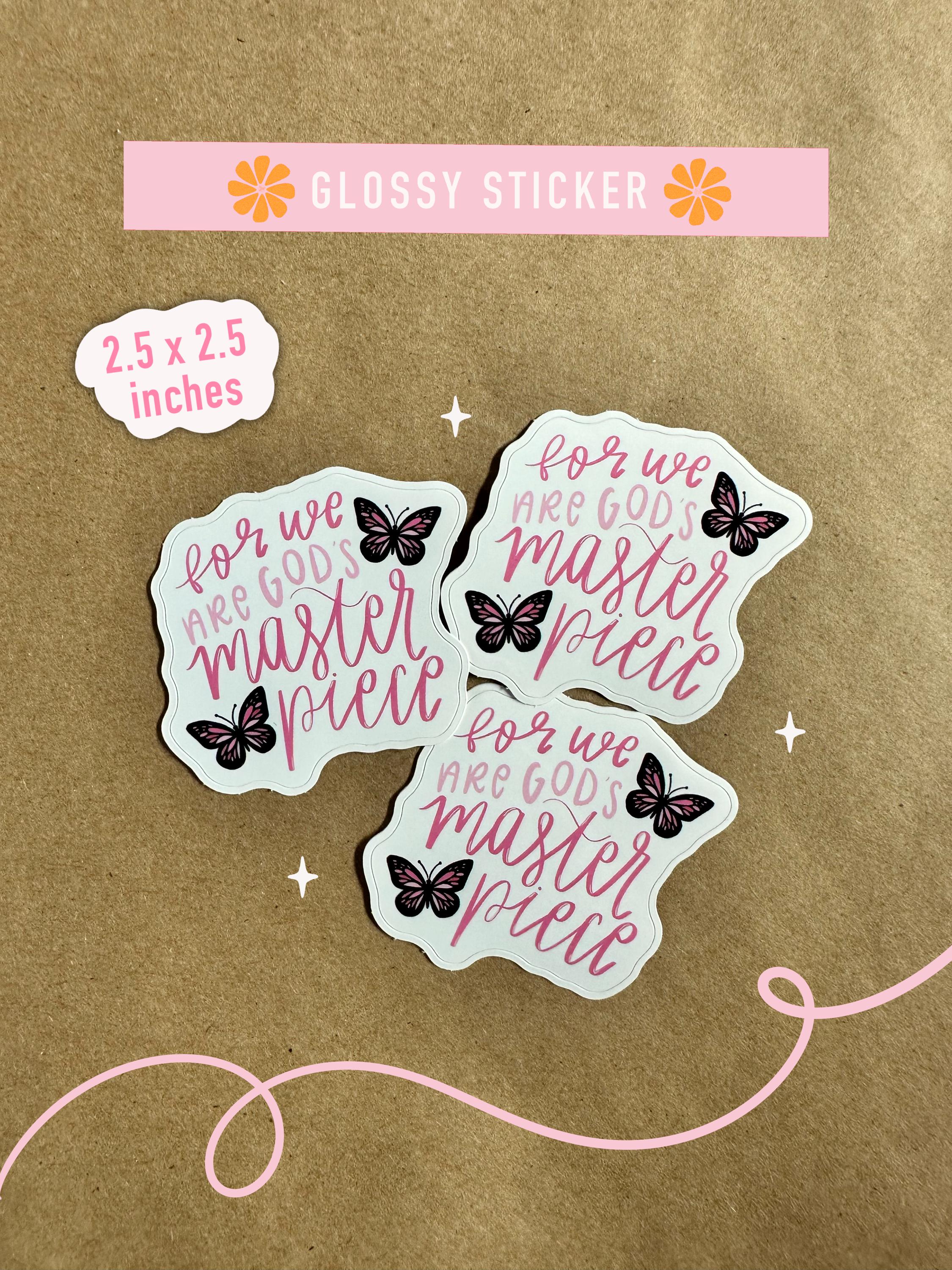 God's Masterpiece Glossy Sticker