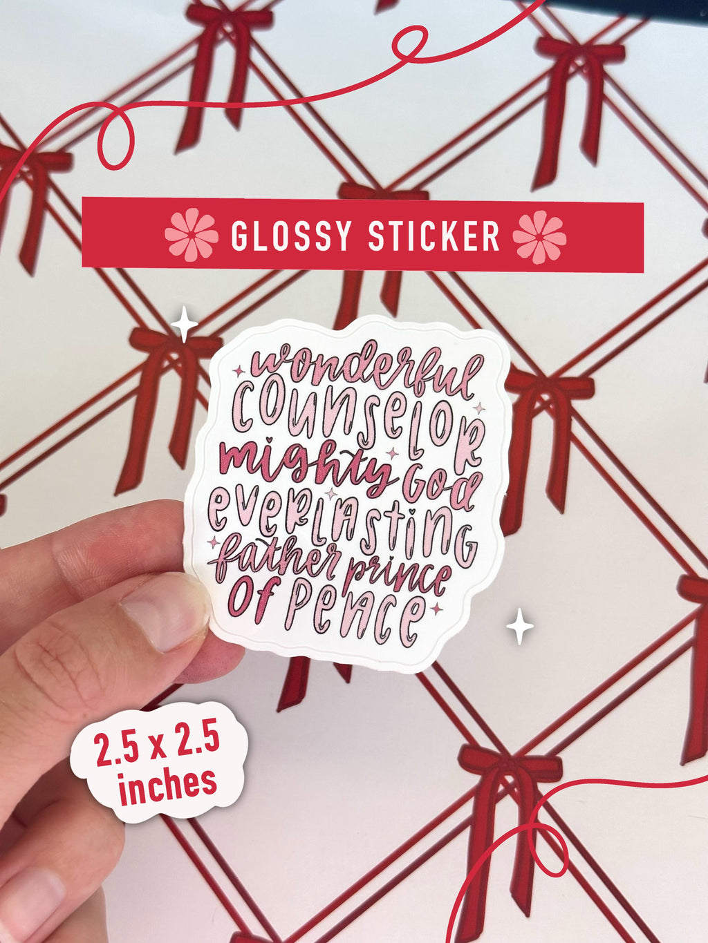 Wonderful Counselor Glossy Sticker
