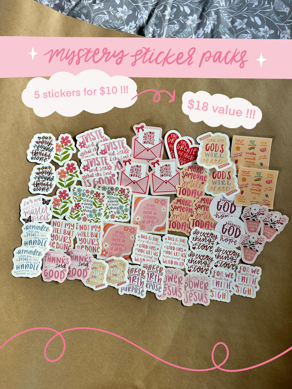 Mystery Faith Stickers Pack
