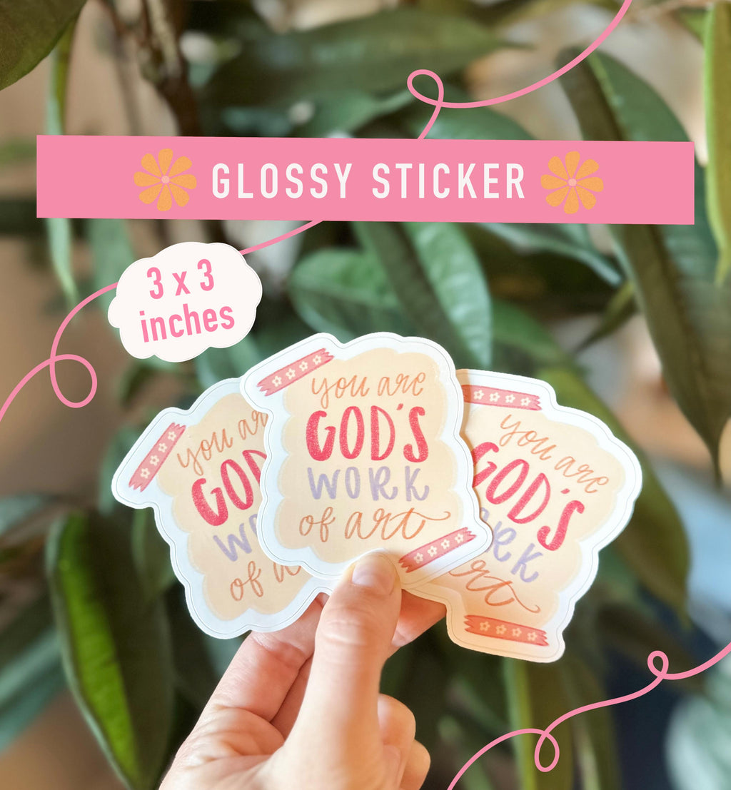 God’s Work of Art Glossy Sticker