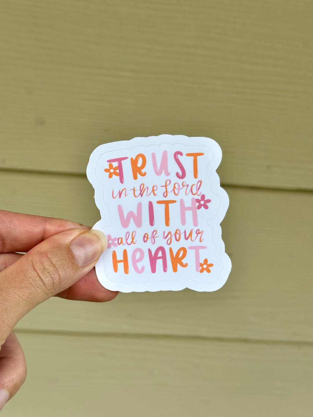 Trust in the Lord Glossy Sticker