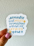 God’s Creation Sticker
