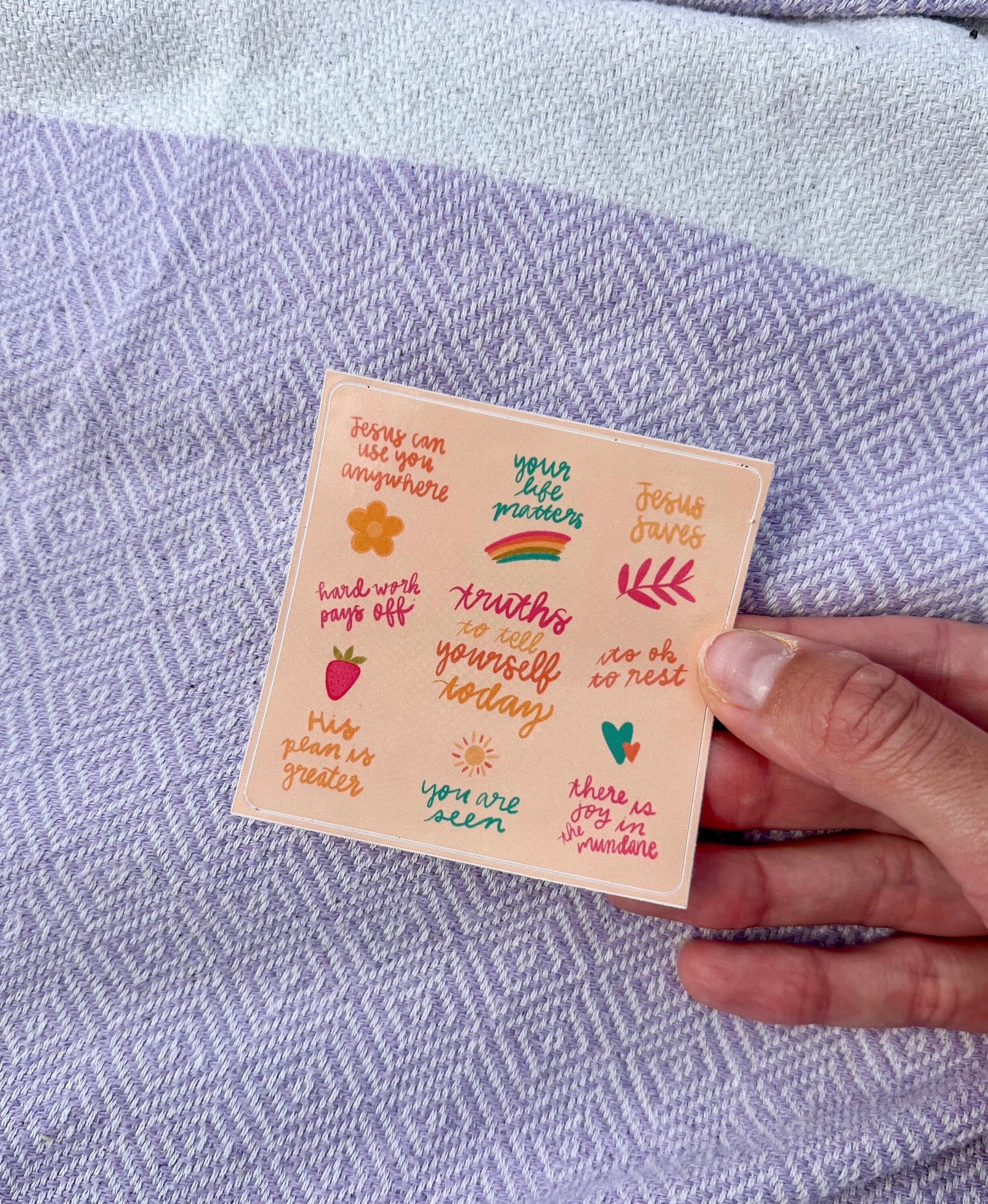 Truths to Tell Yourself Today Glossy Sticker