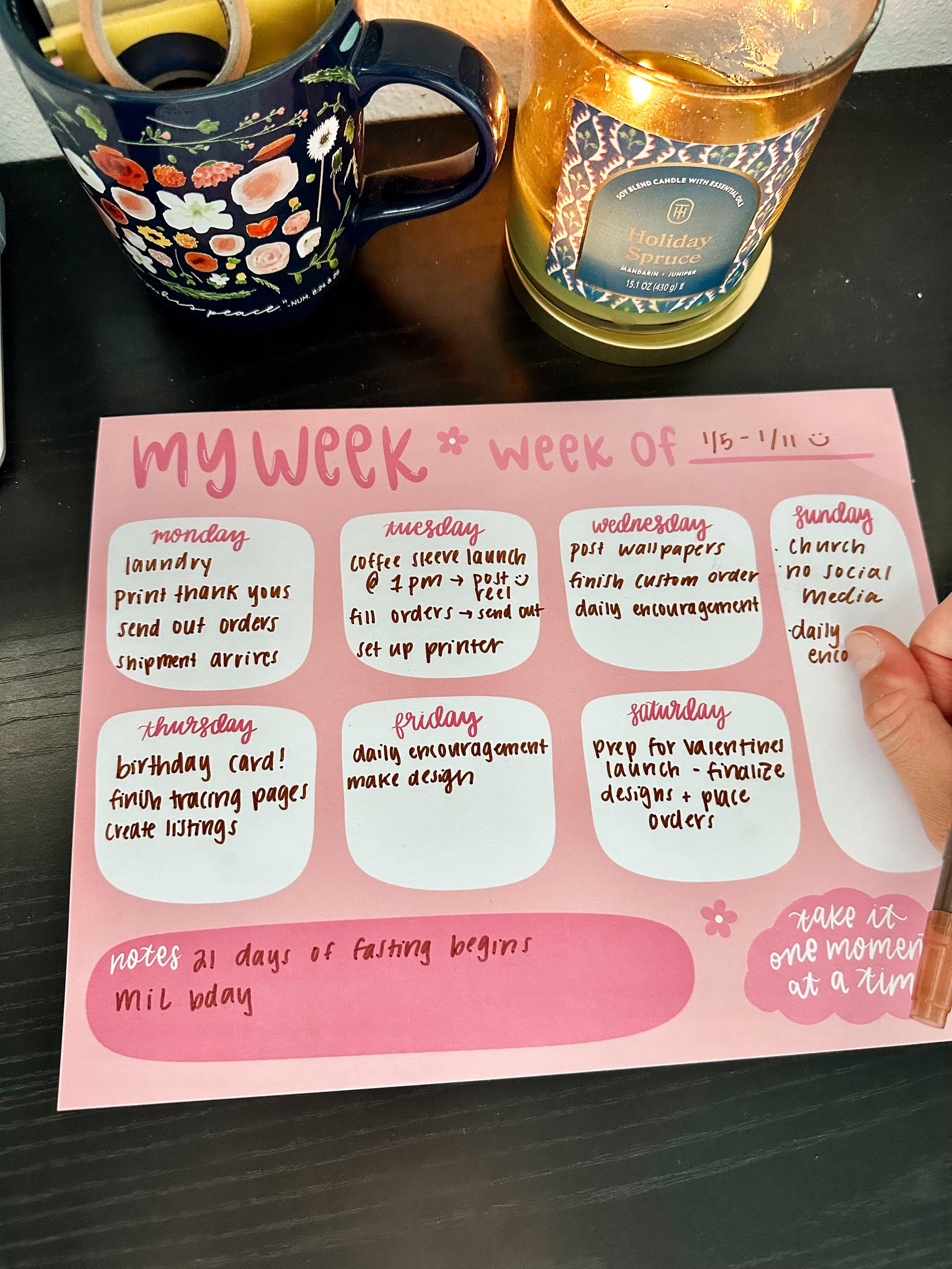 Weekly Planner Notepad