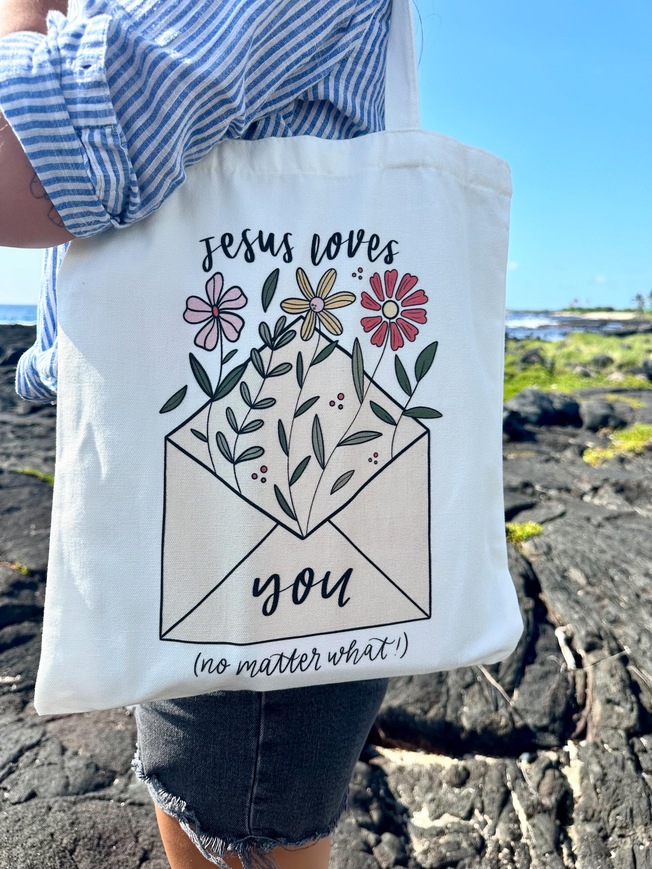 Jesus Loves You Tote Bag