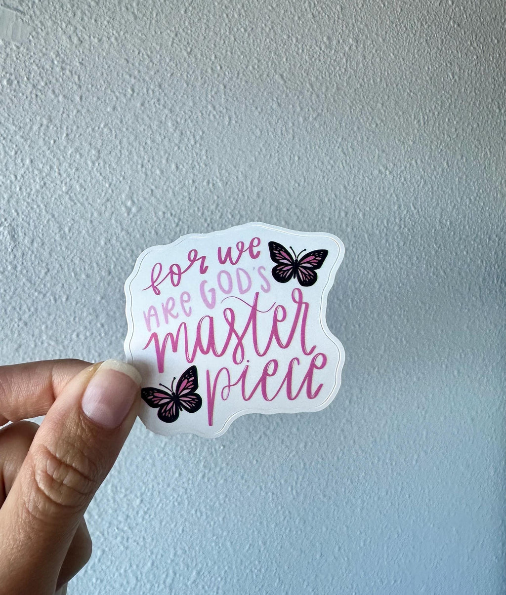 God's Masterpiece Glossy Sticker