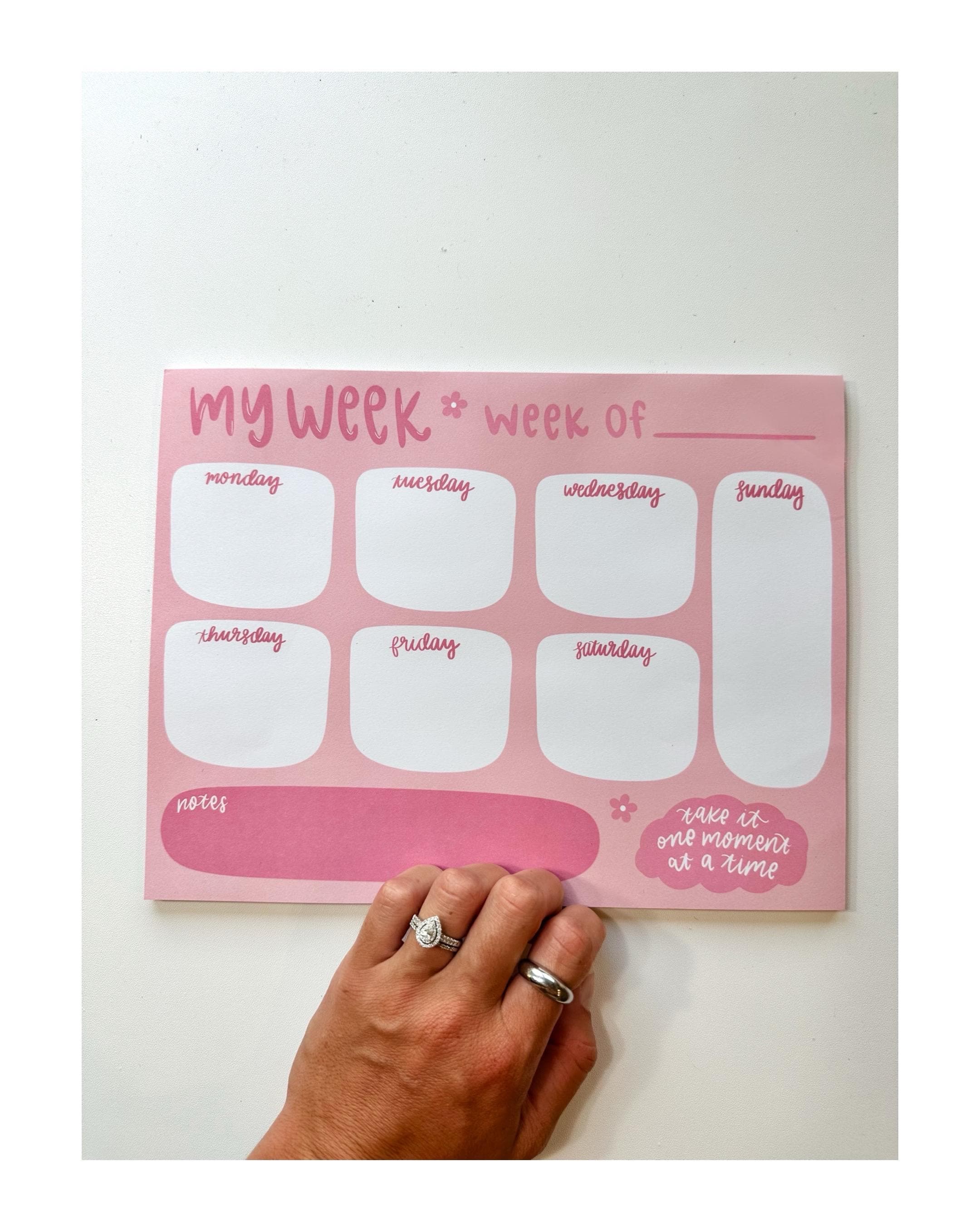Weekly Planner Notepad