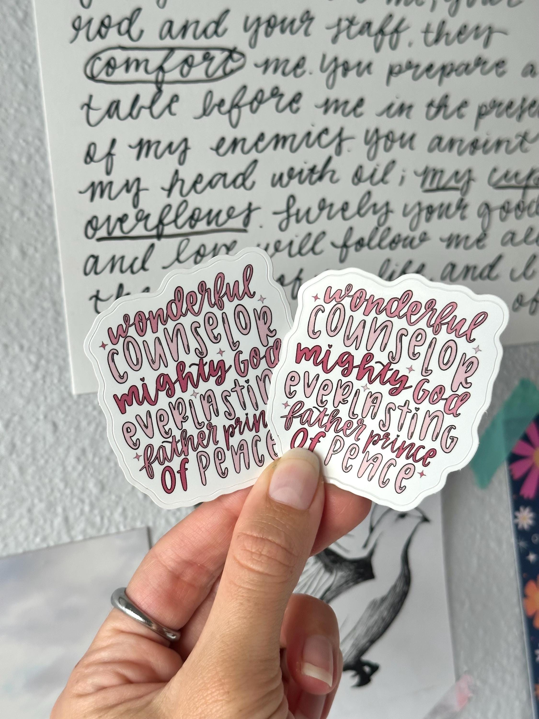 Wonderful Counselor Glossy Sticker