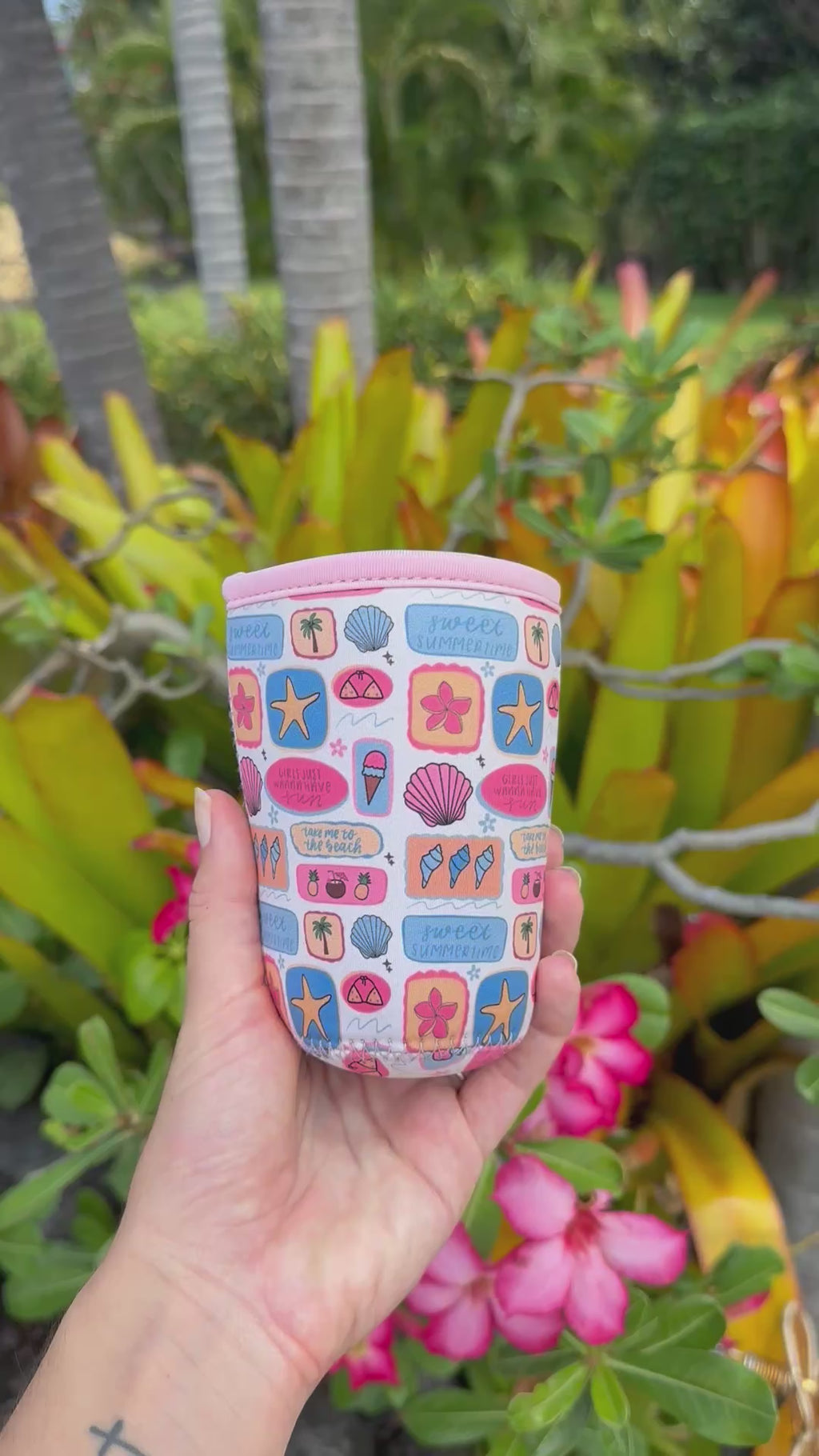 Summer Stamps Drink Sleeve
